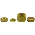 4-Piece Wood-Look Herb & Spice Grinder — Barrel Design