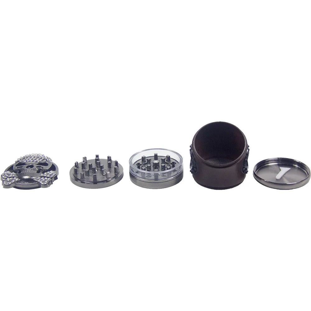 5-Piece Wood-Style Herb & Spice Grinder — Walnut Finish