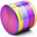 4-Layer Zinc Alloy Herb & Spice Grinder — 63mm | Rainbow