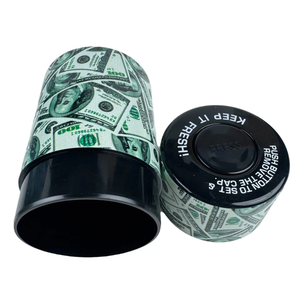 Vacuum-Sealed Herb & Spice Storage Jar — Airtight Container