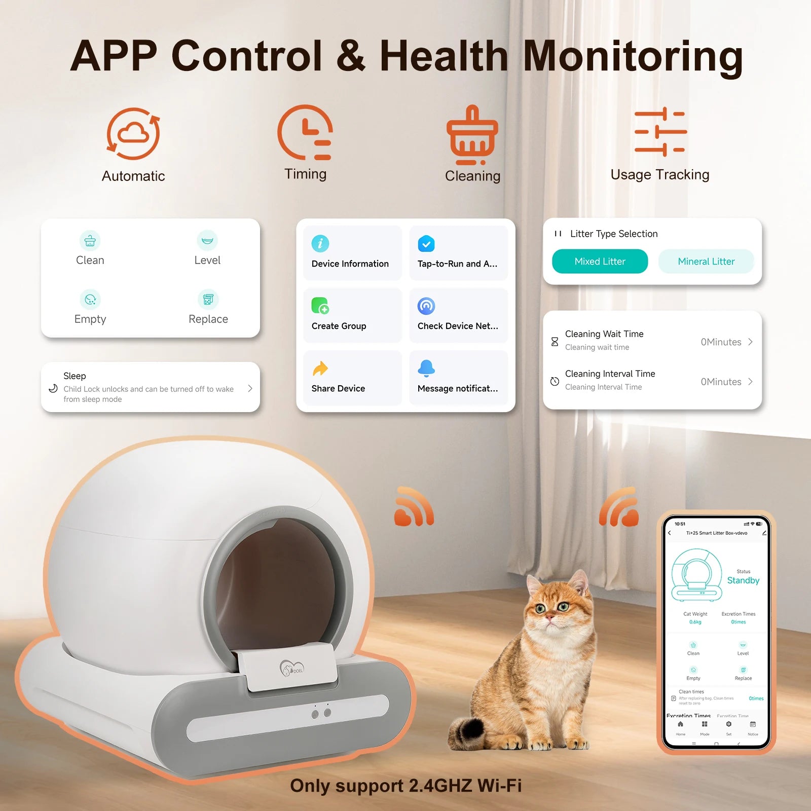 Homyra Self-Cleaning Cat Litter Box - Image 4
