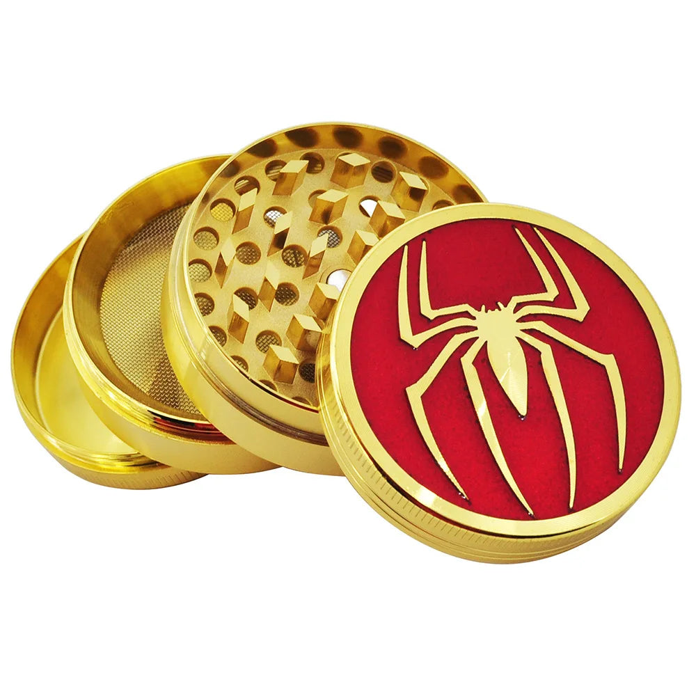 4-Layer Metal Herb & Spice Grinder — 50mm | Black & Gold