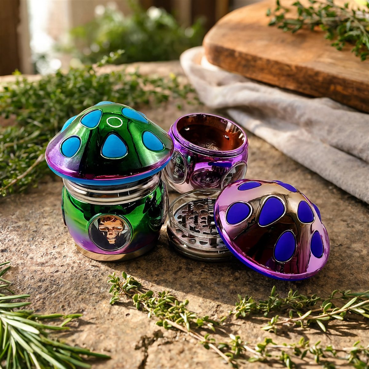 Large Manual Herb & Spice Grinder — Mortar & Pestle Style